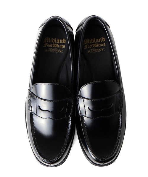 Midland FootWears（ミッドランド フットウエアーズ）の「スタンダード コインローファー / Midland Footwears 000016（ローファー・メンズ・ブラック・27.5cm/27.0cm/26.5cm/26.0cm/25.5cm/25.0cm/24.5cm/28.0cm）」の3枚目の写真