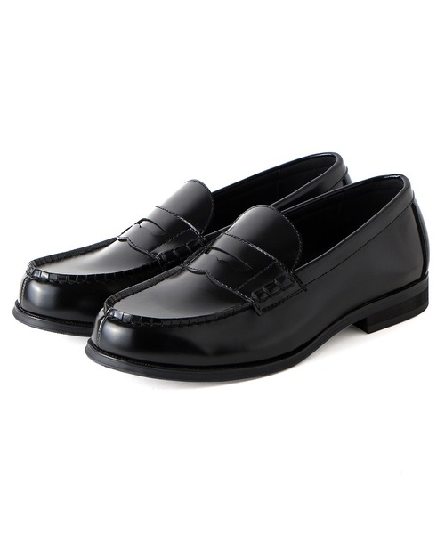 Midland FootWears（ミッドランド フットウエアーズ）の「スタンダード コインローファー / Midland Footwears 000016（ローファー・メンズ・ブラック・27.5cm/27.0cm/26.5cm/26.0cm/25.5cm/25.0cm/24.5cm/28.0cm）」の2枚目の写真