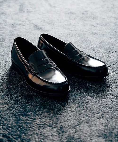 Midland FootWears（ミッドランド フットウエアーズ）の「スタンダード コインローファー / Midland Footwears 000016（ローファー・メンズ・ブラック・27.5cm/27.0cm/26.5cm/26.0cm/25.5cm/25.0cm/24.5cm/28.0cm）」の12枚目の写真
