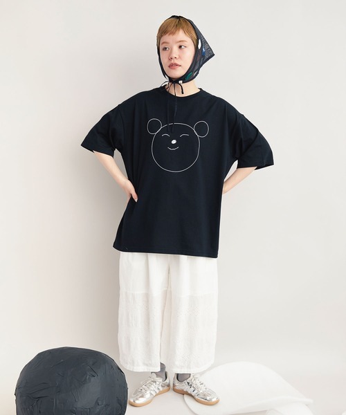 bulle de savon(ビュルデサボン)の「△【WEB&一部店舗限定】dot dot dot T-shirt(Tシャツ/カットソー・レディース・ブラック系その他・LARGE/SMALL)」の9枚目の写真