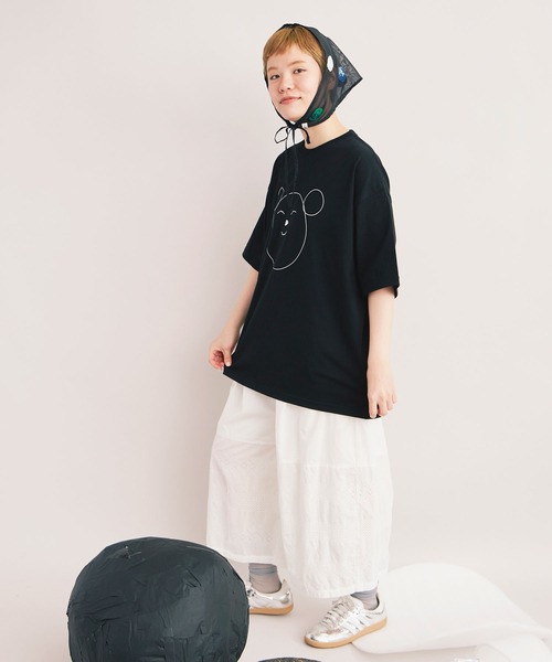 bulle de savon(ビュルデサボン)の「△【WEB&一部店舗限定】dot dot dot T-shirt(Tシャツ/カットソー・レディース・ブラック系その他・LARGE/SMALL)」の8枚目の写真