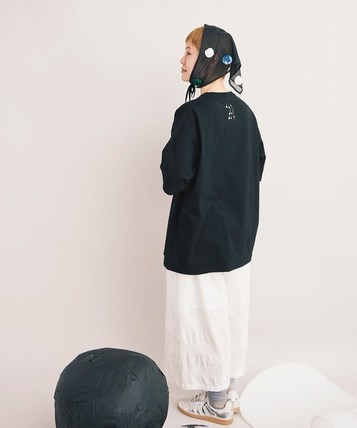 bulle de savon(ビュルデサボン)の「△【WEB&一部店舗限定】dot dot dot T-shirt(Tシャツ/カットソー・レディース・ブラック系その他・LARGE/SMALL)」の7枚目の写真