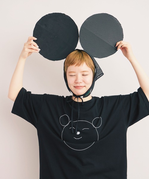 bulle de savon(ビュルデサボン)の「△【WEB&一部店舗限定】dot dot dot T-shirt(Tシャツ/カットソー・レディース・ブラック系その他・LARGE/SMALL)」の10枚目の写真