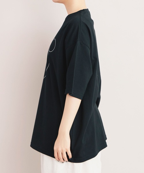 bulle de savon(ビュルデサボン)の「△【WEB&一部店舗限定】dot dot dot T-shirt(Tシャツ/カットソー・レディース・ブラック系その他・LARGE/SMALL)」の5枚目の写真