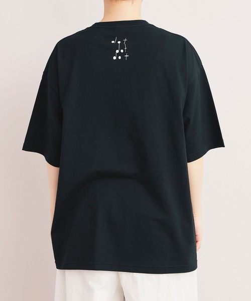 bulle de savon(ビュルデサボン)の「△【WEB&一部店舗限定】dot dot dot T-shirt(Tシャツ/カットソー・レディース・ブラック系その他・LARGE/SMALL)」の4枚目の写真