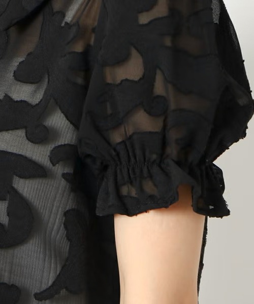 GORGE(ゴージ)の「シアージャガード花柄キャンディブラウス(シャツ/ブラウス・レディース・ピンク/アイボリー・F)」の10枚目の写真