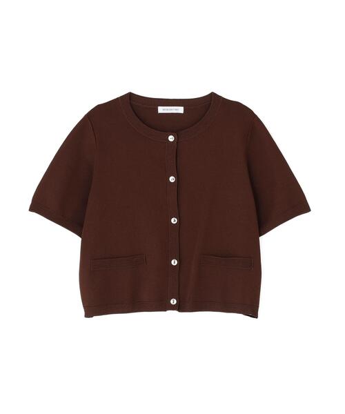 NATURAL BEAUTY BASIC（ナチュラルビューティーベーシック）の「【追加生産】シルクブレンドカーディガン半袖（カーディガン/ボレロ・レディース・ピンク/ダークブラウン/ネイビー/レッド・ﾌﾘ-/FREE）」の16枚目の写真