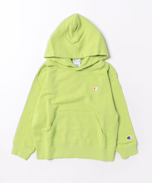 Champion(チャンピオン)の「Champion/チャンピオン HOODED SWEATSHIRT(スウェット・キッズ・グレー/パープル/ライム/ネイビー/オートミール/ブラック・130cm/160cm/150cm/140cm/120cm)」の4枚目の写真