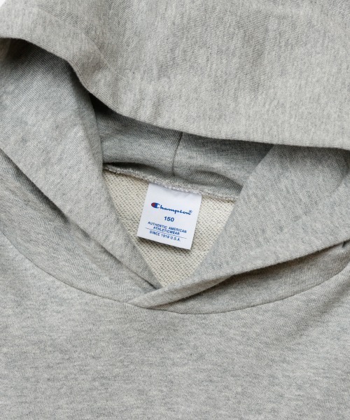 Champion(チャンピオン)の「Champion/チャンピオン HOODED SWEATSHIRT(スウェット・キッズ・グレー/パープル/ライム/ネイビー/オートミール/ブラック・130cm/160cm/150cm/140cm/120cm)」の10枚目の写真