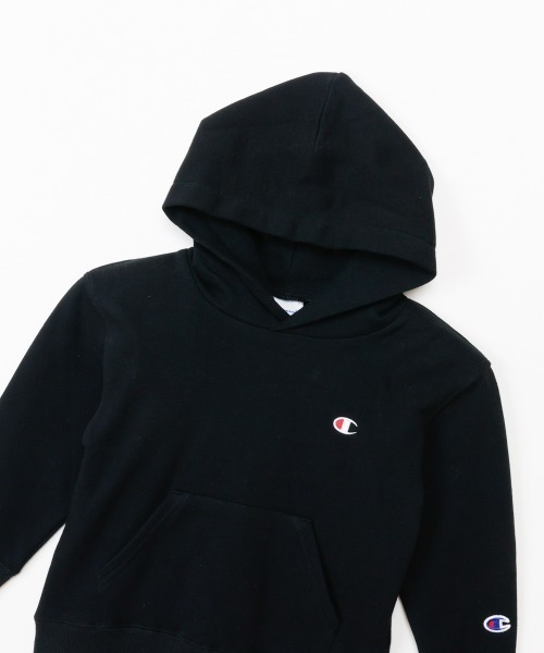 Champion(チャンピオン)の「Champion/チャンピオン HOODED SWEATSHIRT(スウェット・キッズ・グレー/パープル/ライム/ネイビー/オートミール/ブラック・130cm/160cm/150cm/140cm/120cm)」の14枚目の写真