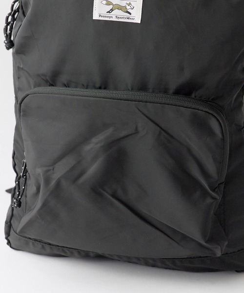 PENNEYS(ぺニーズ)の「PENNEYS/ペニーズ THE FOX PACKABLE DAY PACK 撥水 パッカブル 梅雨 雨の日 レイングッズ2026年 夏 夏服(バックパック/リュック・メンズ・ブラック/グレー・FREE)」の10枚目の写真