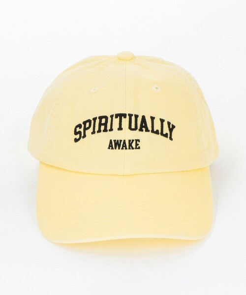 green label relaxing(グリーンレーベルリラクシング)の「<PICA PICA>SPIRITUALLY AWAKE 刺繍しゅう キャップ(キャップ・メンズ・イエロー・FREE)」の2枚目の写真