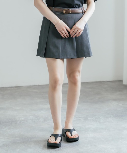 TELIC（テリック）の「TELIC テリック W-FLIPFLOP 軽量 厚底リカバリーサンダル/トングサンダル（サンダル・レディース・ライトグリーン/アイボリー/ライトブルー/ライトグレー/ブラック・S/M）」の12枚目の写真