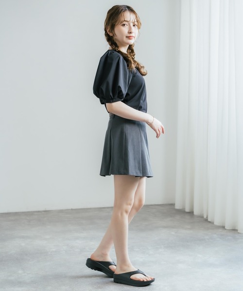TELIC（テリック）の「TELIC テリック W-FLIPFLOP 軽量 厚底リカバリーサンダル/トングサンダル（サンダル・レディース・ライトグリーン/アイボリー/ライトブルー/ライトグレー/ブラック・S/M）」の15枚目の写真