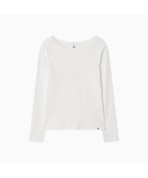 OHESHIO(オヘシオ)の「BASIC SLIM LONG SLEEVE, WHITE(Tシャツ/カットソー・レディース・その他・FREE)」の1枚目の写真