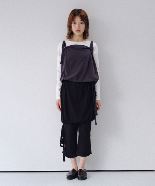 OHESHIO(オヘシオ)の「BASIC SLIM LONG SLEEVE, WHITE(Tシャツ/カットソー・レディース・その他・FREE)」の4枚目の写真