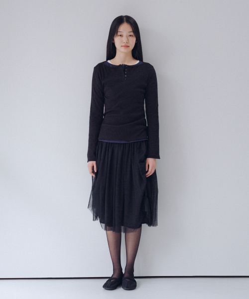 OHESHIO(オヘシオ)の「BASIC SLIM LONG SLEEVE, WHITE(Tシャツ/カットソー・レディース・その他・FREE)」の5枚目の写真