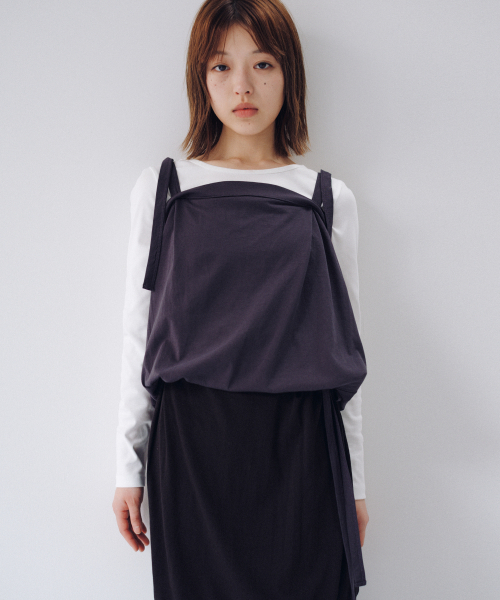 OHESHIO(オヘシオ)の「BASIC SLIM LONG SLEEVE, WHITE(Tシャツ/カットソー・レディース・その他・FREE)」の7枚目の写真