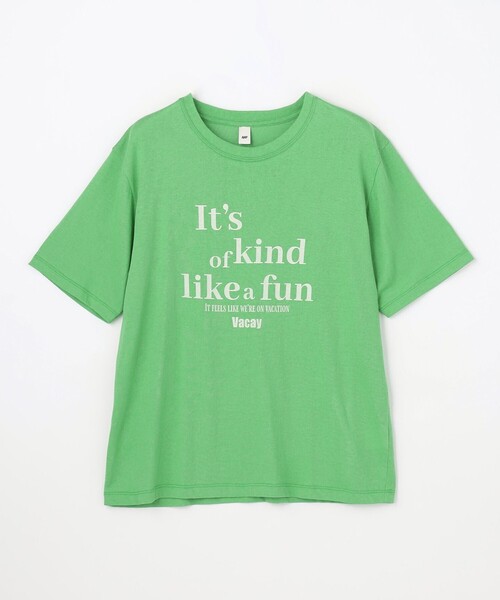 ANY（エニィ）の「シアーネップロゴＴシャツ（Tシャツ/カットソー・レディース・ブラック系/グリーン系/ベージュ系・F）」の20枚目の写真