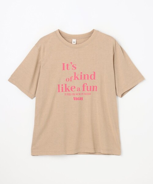 ANY（エニィ）の「シアーネップロゴＴシャツ（Tシャツ/カットソー・レディース・ブラック系/グリーン系/ベージュ系・F）」の22枚目の写真
