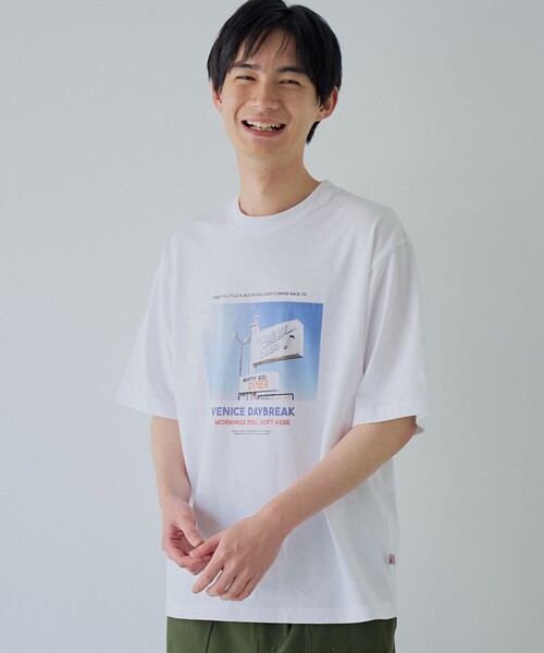 coen(コーエン)の「西海岸フォトプリントTシャツ(Tシャツ/カットソー・メンズ・ホワイト/ベージュ/コバルトブルー・S/L/M/XL)」の16枚目の写真
