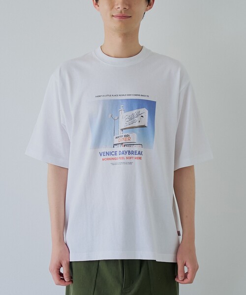 coen(コーエン)の「西海岸フォトプリントTシャツ(Tシャツ/カットソー・メンズ・ホワイト/ベージュ/コバルトブルー・S/L/M/XL)」の20枚目の写真