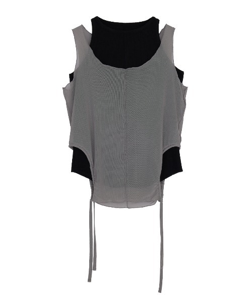 Ameri(アメリ)の「MEDI SET PACK TANK TOP(タンクトップ・レディース・ベージュ/ライトブルー/ブラック・MEDIUM/SMALL)」の15枚目の写真