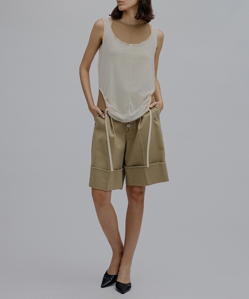 Ameri(アメリ)の「MEDI SET PACK TANK TOP(タンクトップ・レディース・ベージュ/ライトブルー/ブラック・MEDIUM/SMALL)」の13枚目の写真