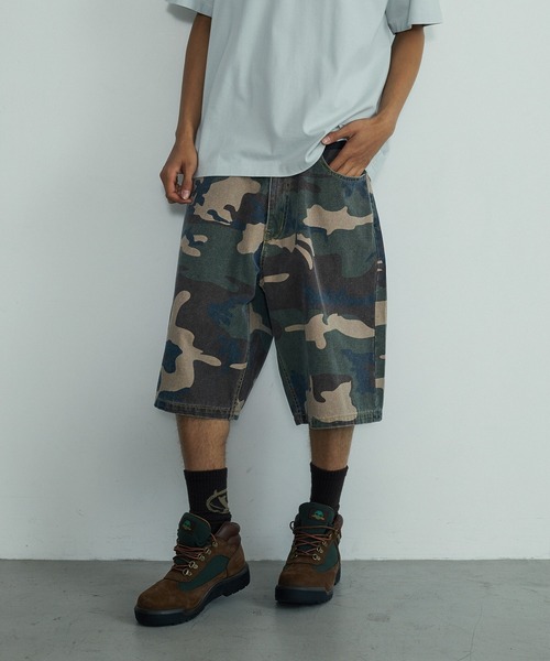 XLARGE(エクストララージ)の「WASHED SHORT PANTS(その他パンツ・メンズ・カモフラージュ/ブラック/ライトインディゴブルー・36inch/34inch/32inch/30inch)」の1枚目の写真