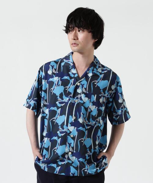 B'2nd（ビーセカンド）の「HOLO MARKET（ホロマーケット）HMV S/S SHIRTS / 総柄アロハ半袖シャツ（シャツ/ブラウス・メンズ・その他24/レッド/ネイビー/ブラック/チャコールグレー/ベージュ/モスグリーン・2/1）」の6枚目の写真
