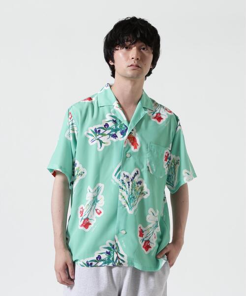 B'2nd（ビーセカンド）の「HOLO MARKET（ホロマーケット）HMV S/S SHIRTS / 総柄アロハ半袖シャツ（シャツ/ブラウス・メンズ・その他24/レッド/ネイビー/ブラック/チャコールグレー/ベージュ/モスグリーン・2/1）」の5枚目の写真