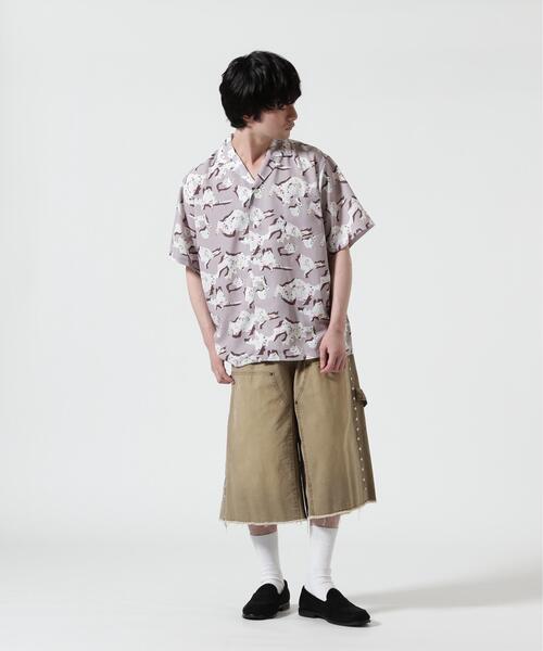 B'2nd（ビーセカンド）の「HOLO MARKET（ホロマーケット）HMV S/S SHIRTS / 総柄アロハ半袖シャツ（シャツ/ブラウス・メンズ・その他24/レッド/ネイビー/ブラック/チャコールグレー/ベージュ/モスグリーン・2/1）」の14枚目の写真