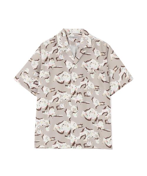 B'2nd（ビーセカンド）の「HOLO MARKET（ホロマーケット）HMV S/S SHIRTS / 総柄アロハ半袖シャツ（シャツ/ブラウス・メンズ・その他24/レッド/ネイビー/ブラック/チャコールグレー/ベージュ/モスグリーン・2/1）」の16枚目の写真