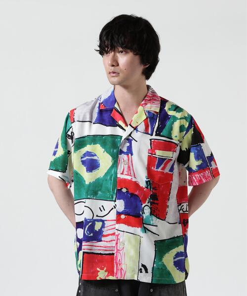 B'2nd(ビーセカンド)の「HOLO MARKET(ホロマーケット)HMV S/S SHIRTS / 総柄アロハ半袖シャツ(シャツ/ブラウス・メンズ・その他24/レッド/ネイビー/ブラック/チャコールグレー/ベージュ/モスグリーン・2/1)」の12枚目の写真