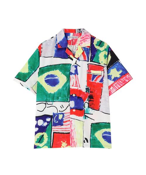 B'2nd(ビーセカンド)の「HOLO MARKET(ホロマーケット)HMV S/S SHIRTS / 総柄アロハ半袖シャツ(シャツ/ブラウス・メンズ・その他24/レッド/ネイビー/ブラック/チャコールグレー/ベージュ/モスグリーン・2/1)」の16枚目の写真