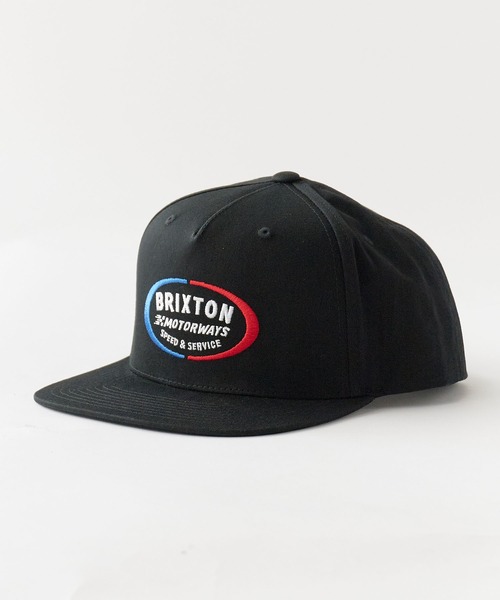 BRIXTON(ブリクストン)の「BRIXTON/ブリクストン RHETT MP SNPK フラットバイザー 刺繍 5パネル 吸湿 メンズ ユニセックス 2026年 夏 夏服(キャップ・メンズ・ブラック・FREE)」の2枚目の写真
