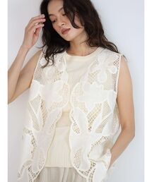 セール】ottilie メッシュニットベスト（ベスト）｜ottilie