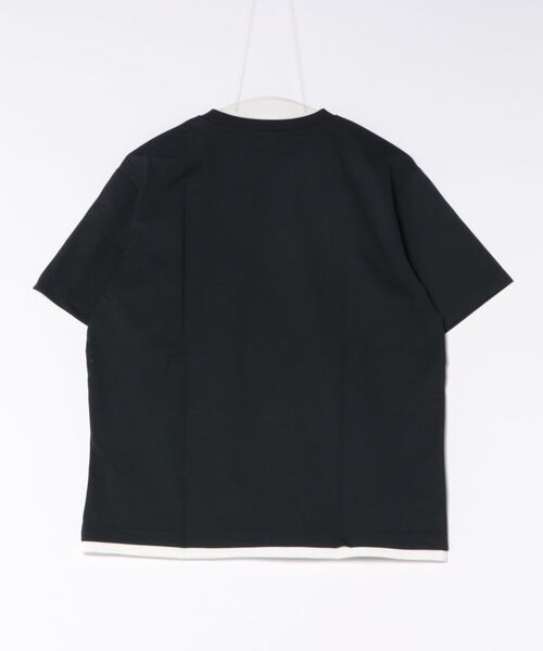 NAVY（ネイビー）の「【SARARI /サラリ】接触冷感 速乾 テックテンジク ダブルクルーネックTシャツ（Tシャツ/カットソー・メンズ・ベージュ/ネイビー/ブラック/グレー・XL/S/L/M）」の5枚目の写真