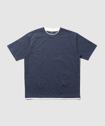 【SARARI /サラリ】接触冷感 速乾 テックテンジク ダブルクルーネックTシャツ