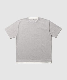 【SARARI /サラリ】接触冷感 速乾 テックテンジク ダブルクルーネックTシャツ