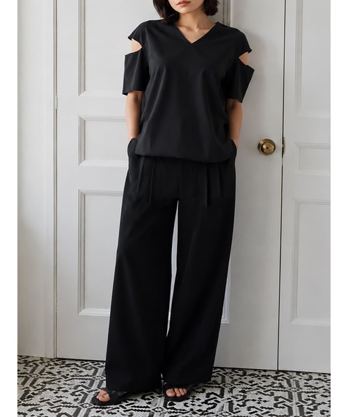 Brown&Street(ブラウンアンドストリート)の「リネンブレンドショルダートップス(シャツ/ブラウス・レディース・ホワイト/ブラック/レッド・FREE)」の12枚目の写真