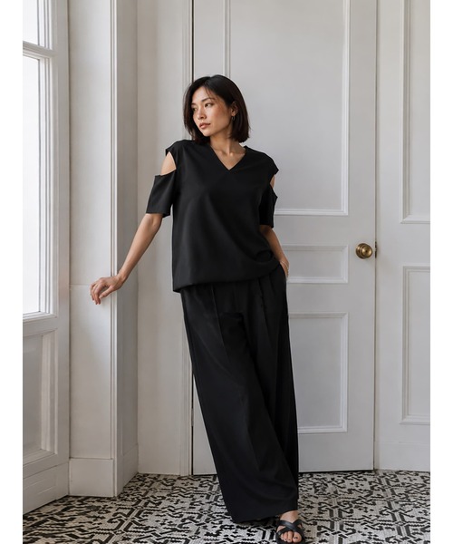 Brown&Street(ブラウンアンドストリート)の「リネンブレンドショルダートップス(シャツ/ブラウス・レディース・ホワイト/ブラック/レッド・FREE)」の13枚目の写真