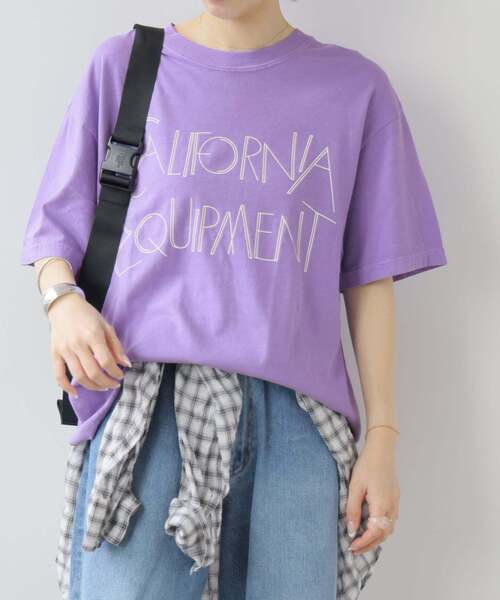 THE DAY ON THE BEACH（ザデイオンザビーチ）の「《追加2》別注【THE DAY ON THE BEACH】カットオフTシャツ（Tシャツ/カットソー・レディース・ブラウン/ライトグレー/ホワイト/ライトパープル・FREE）」の4枚目の写真