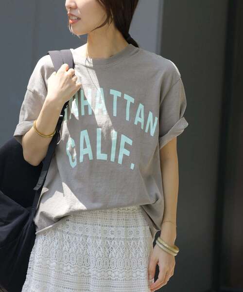 THE DAY ON THE BEACH（ザデイオンザビーチ）の「《追加2》別注【THE DAY ON THE BEACH】カットオフTシャツ（Tシャツ/カットソー・レディース・ブラウン/ライトグレー/ホワイト/ライトパープル・FREE）」の18枚目の写真