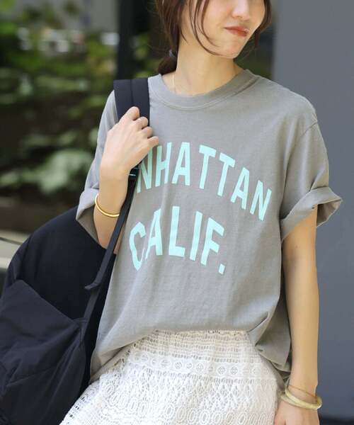 THE DAY ON THE BEACH（ザデイオンザビーチ）の「《追加2》別注【THE DAY ON THE BEACH】カットオフTシャツ（Tシャツ/カットソー・レディース・ブラウン/ライトグレー/ホワイト/ライトパープル・FREE）」の19枚目の写真