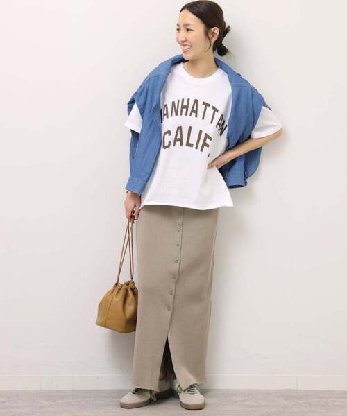 THE DAY ON THE BEACH(ザデイオンザビーチ)の「《追加2》別注【THE DAY ON THE BEACH】カットオフTシャツ(Tシャツ/カットソー・レディース・ブラウン/ライトグレー/ホワイト/ライトパープル/ブラックミックス・FREE)」の18枚目の写真