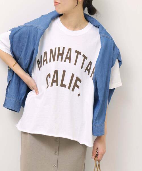 THE DAY ON THE BEACH(ザデイオンザビーチ)の「《追加2》別注【THE DAY ON THE BEACH】カットオフTシャツ(Tシャツ/カットソー・レディース・ブラウン/ライトグレー/ホワイト/ライトパープル/ブラックミックス・FREE)」の22枚目の写真
