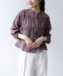 とろみラッフルブラウス