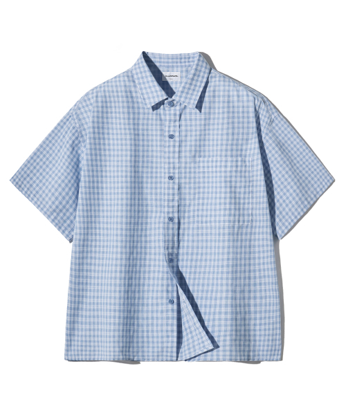 F.ILLUMINATE(フィルミネイト)の「セミクロップチェックハーフシャツ-スカイブルー(シャツ/ブラウス・メンズ・その他・SMALL/MEDIUM/LARGE)」の19枚目の写真