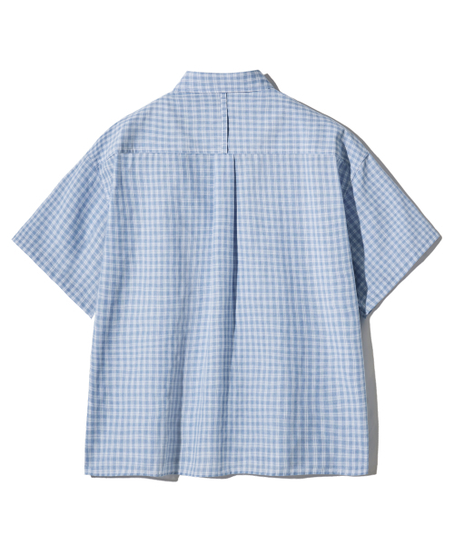 F.ILLUMINATE(フィルミネイト)の「セミクロップチェックハーフシャツ-スカイブルー(シャツ/ブラウス・メンズ・その他・SMALL/MEDIUM/LARGE)」の18枚目の写真